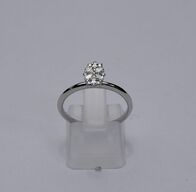Brillantring af 9 kt. hvidguld