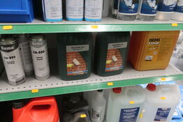 Hylde med div. Plejemidler