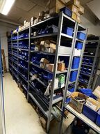 Indhold på 1 fag lagerreol