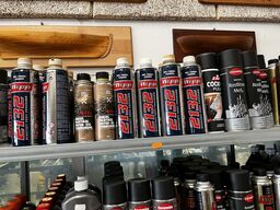 Hylde med div. Plejemidler