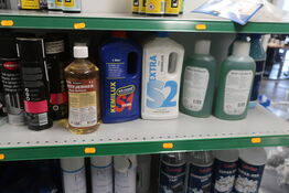 Hylde med div. Plejemidler