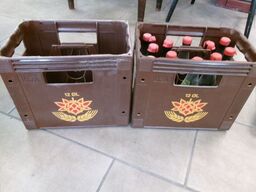 2 x ølkasse, 12 stk., plast CARLSBERG