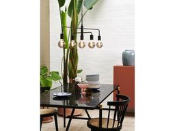 Nordlux gloom 5-spot lysekrone - sort ø74 cm(ubrugt)