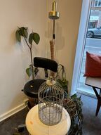 Blandet lot med Klippestol, Lampe, Skammel, Planter