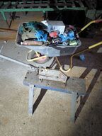 Pladesaks samt trillebør