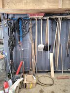 Div. Haveredskaber, forlængerledninger samt skraldespand