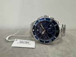 Armbåndsur SECTOR 230 43MM CHR BLUE DIAL BR SS