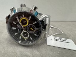 Armbåndsur SECTOR 270 45MM MULT BLACK DIAL BR SS