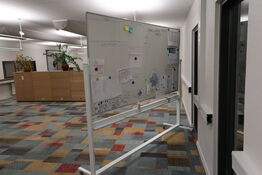 Whiteboard på stativ