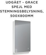 Spejl - MR5 Ny badeværelser Grace Spejl med stemningsbelysning, 500x800mm
