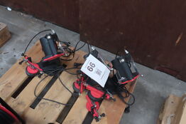 3 stk. Elektrisk/auto kædeslibeanlæg 