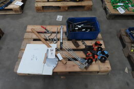 Værktøj + taperuller mv.