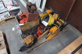 Palle med kædesav/motorsav mv. 