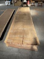 Træplanke i BIBOLO (Afr. valnød) 3,21x0,83m - 5,5 cm tyk