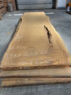 Træplanke i BILINGA 3,97x1,22m - 6,5 cm tyk