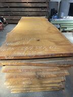 Træplanke i BILINGA 4,0x1,37/1,38m - 6,2 cm tyk