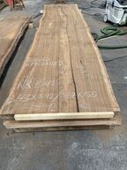 Træplanke i BIBOLO (Afr. valnød) 3,43x0,92/0,87m - 5,5 cm tyk