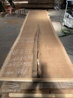 Træplanke i BIBOLO (Afr. valnød) 3,40x0,84/0,83m - 5,5 cm tyk