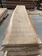 Træplanke i BIBOLO (Afr. valnød) 3,45x0,70/0,69m - 5,5 cm tyk