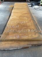 Træplanke i BILINGA 4,03x1,16/1,21m - 6,5 cm tyk