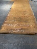 Træplanke i BILINGA 4,05x1,27/1,32m - 6,5 cm tyk