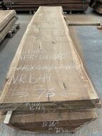 Træplanke i BIBOLO (Afr. valnød) 3,45x0,76/0,74m - 5,5 cm tyk