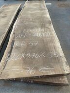 Træplanke i BIBOLO (Afr. valnød) 3,22x0,76m - 5,5 cm tyk