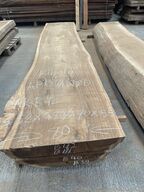 Træplanke i BIBOLO (Afr. valnød) 3,52x0,80/0,70m - 5,5 cm tyk