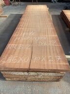 Træplanke i SAPELE (mahogni) 3,45x0,90m - 2,7 cm tyk