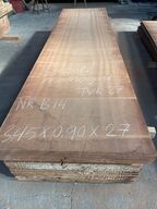 Træplanke i SAPELE (mahogni) 3,45x0,90m - 2,7 cm tyk