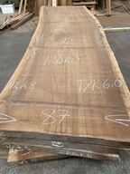 Træplanke i IROKO (Afr. teak) 2,82x0,87/0,90m - 6,0 cm tyk