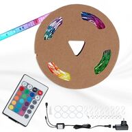 3 stk. briloner udendørs rgb led strip 5 meter med remote(ubrugt)
