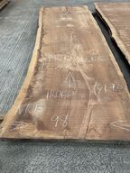Træplanke i IROKO (Afr. teak) 2,28x98/94x7,0cm - 7 cm tyk