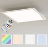 10 stk. briloner led rgb panel m. remote 29,5 cm(ubrugt)