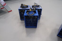 3 stk. varmeblæsere BLUE ELECTRIC