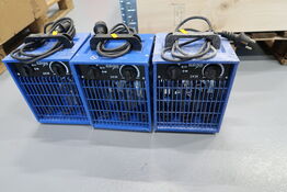 3 stk. varmeblæsere BLUE ELECTRIC