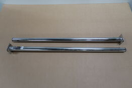 4 stk. Rund bordben Ø30 mm x 80 cm krom