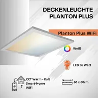 Ledvance loftlampe planon plus 36 watt led 60 x 60 cm cct loftlampe wifi(ubrugt)