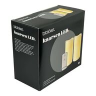 3 stk. blokker led Lys m. fjernbetjening 3 pak amber(ubrugt)