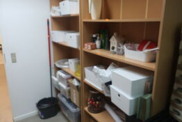 2 stk. reolsektioner med indhold