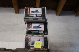 3 stk. Donkrafte - 2 ton 