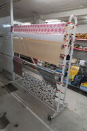 Stativ med diverse voksdug 