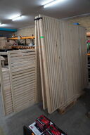 6 stk. Rumdelere/Lamelvægge i limtræ