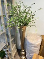 Stor vase m. Blomster 120 cm.