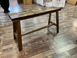 2 stk. Bænk m. Mønster CHIC ANTIQUE 45x80x24 cm