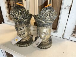 2 stk. Guld buddha
