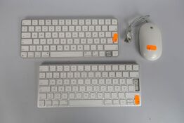 2 stk. Apple trådløst tastatur A1644 & Apple mus A1152 - LÆS BESKRIVELSE