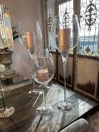 2 stk. Glasbowler m. Lys