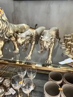 2 stk. Leopard statuer