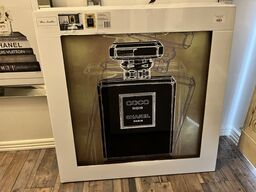 Plakat m. Ramme. CHANEL 80x80 cm.